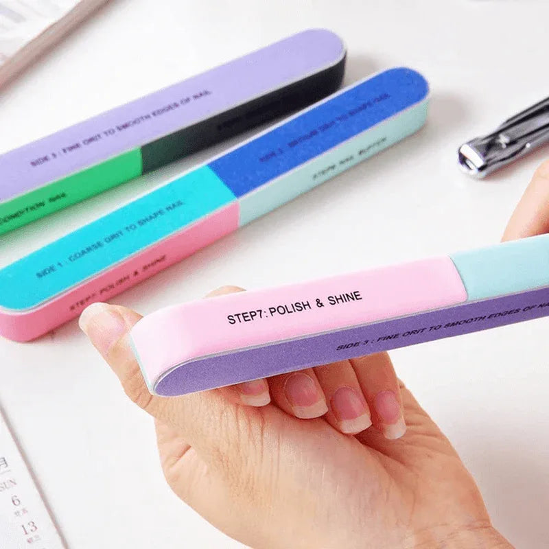 Pack of 3 finger nail files double sided manicure tools kit - Prozone