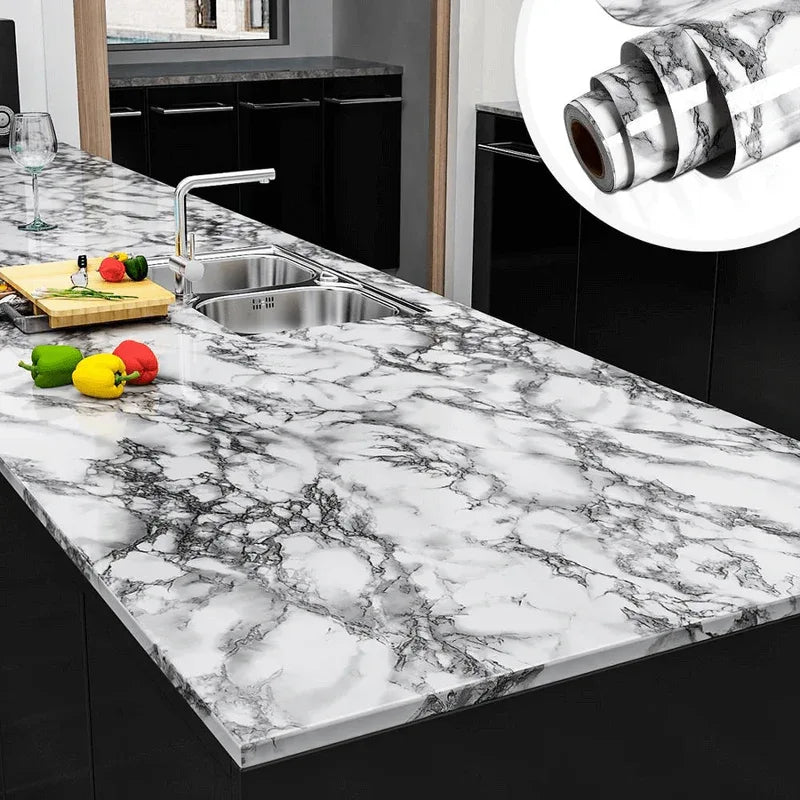 Marble mural pvc waterproof vinyl self-adhesive stickers - Prozone