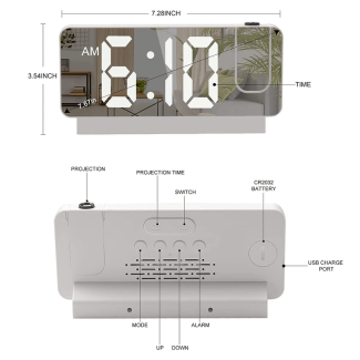 Led Digital Projection Alarm Clock - Prozone