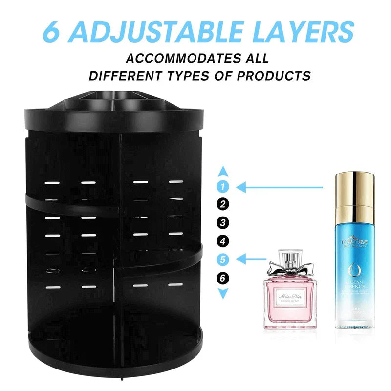 360 degree spinning makeup organizer - Prozone