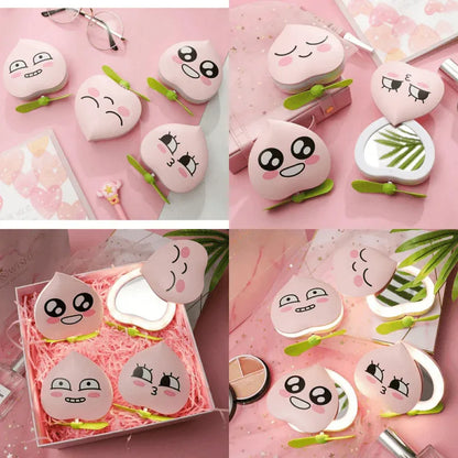 Heart shape lighting makeup mirror with mini fan - Prozone