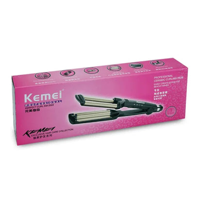 Kemei professional hair curler with 3 barrels - Prozone