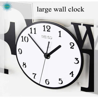 Large modern design wall clock for living room - Prozone
