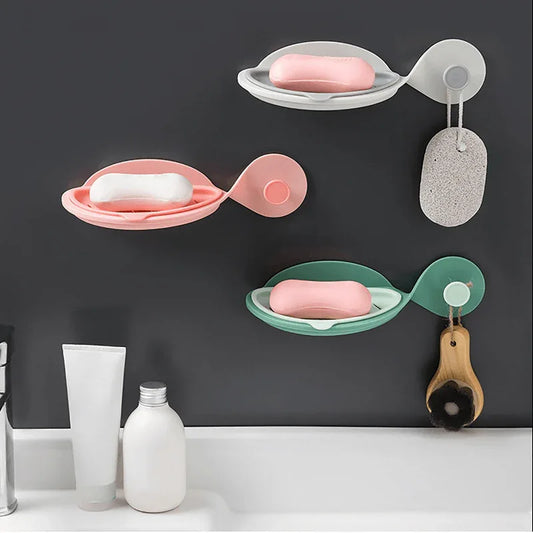 2 pcs soap dish fish shape with towel hanger - Prozone