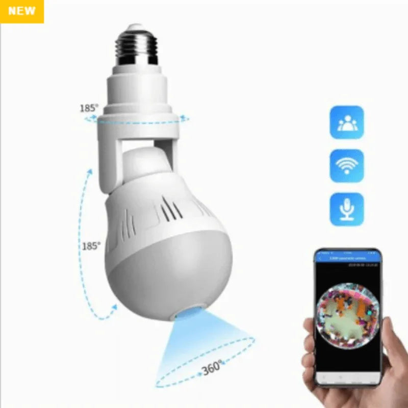 Wifi flexible light bulb camera 1080p hd - Prozone