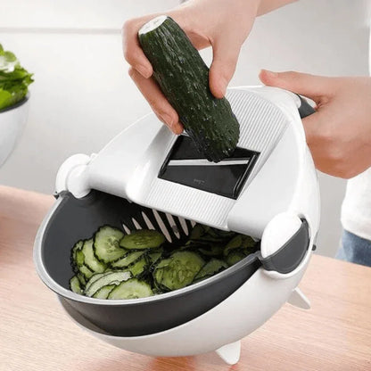 Vegetable cutter with drain basket - Prozone