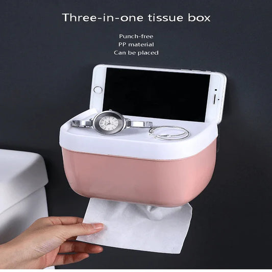 Mini tissue dispenser wall-mounted storage holder - Prozone