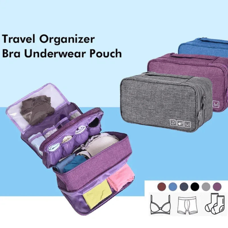 Triple layer travel underwear toiletry bag - Prozone