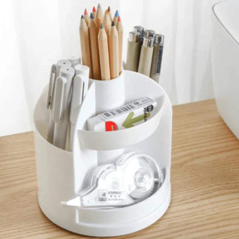 Plastic pen holder tabletop 360 rotatable stationary organizer - Prozone