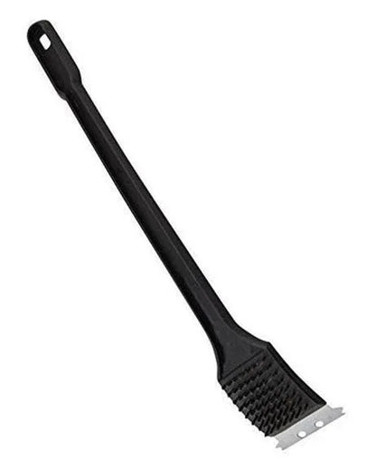 18 inche bbq grill brush with metal bristles & steel scraper - Prozone