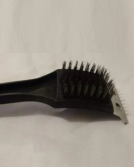 18 inche bbq grill brush with metal bristles & steel scraper - Prozone