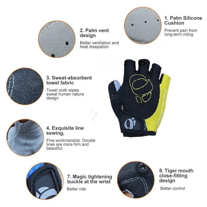 Non-slip half finger gloves for bicycle - Prozone