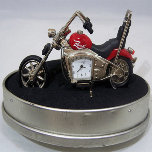 Limited edition antique harley timepiece desk clock - Prozone