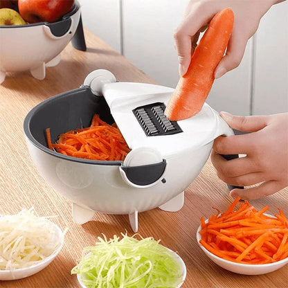 Vegetable cutter with drain basket - Prozone