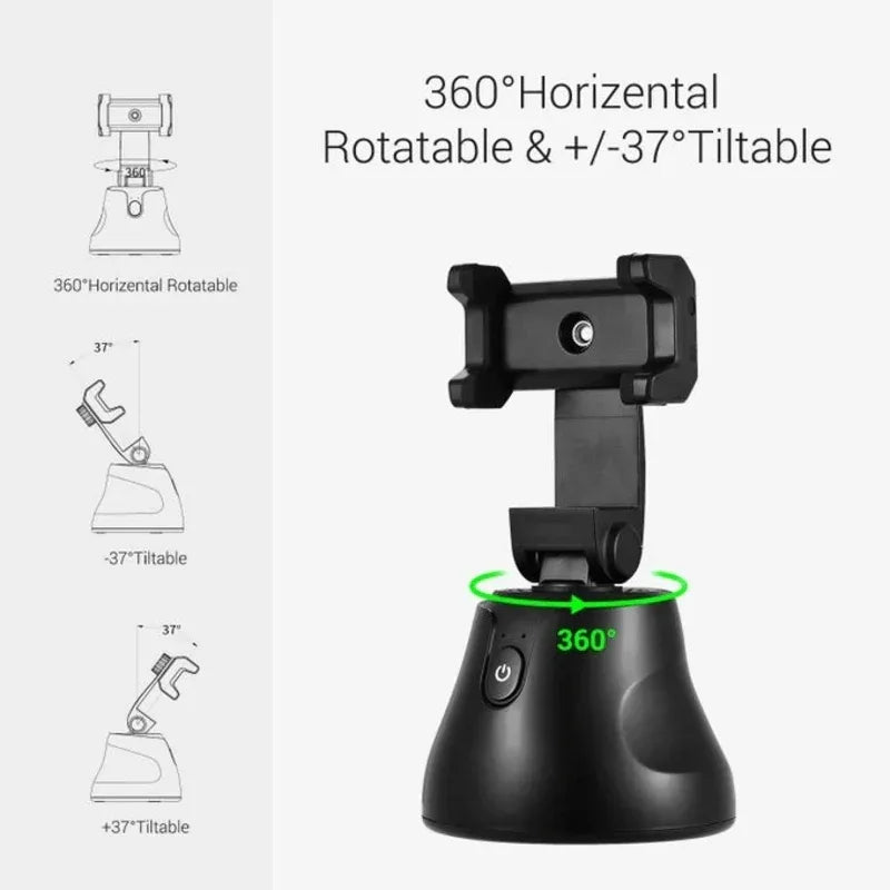 360°rotation auto face tracking smart shooting phone holder - Prozone