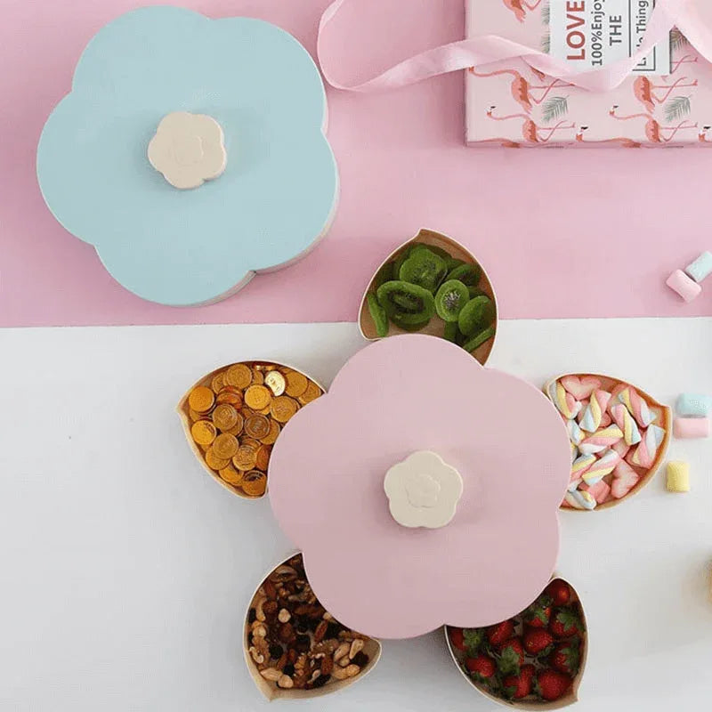 Single layer rotating flower style candy box - Prozone