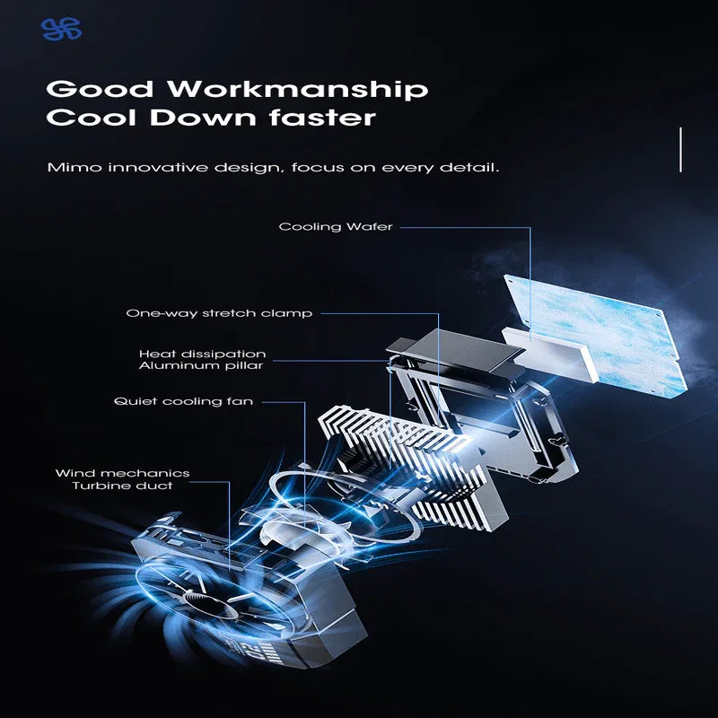 Dla2 portable mobile phone radiator phone cooling fan - Prozone