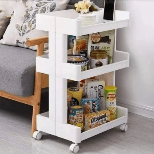 3 tier storage rack with wheels - Prozone