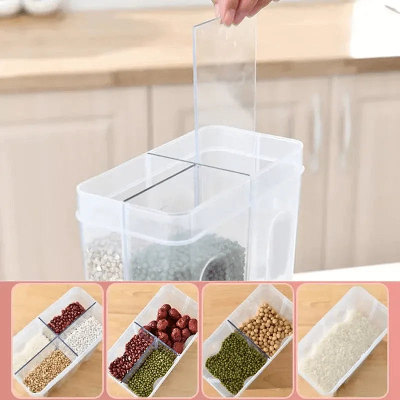 4 partition food storage jar - Prozone
