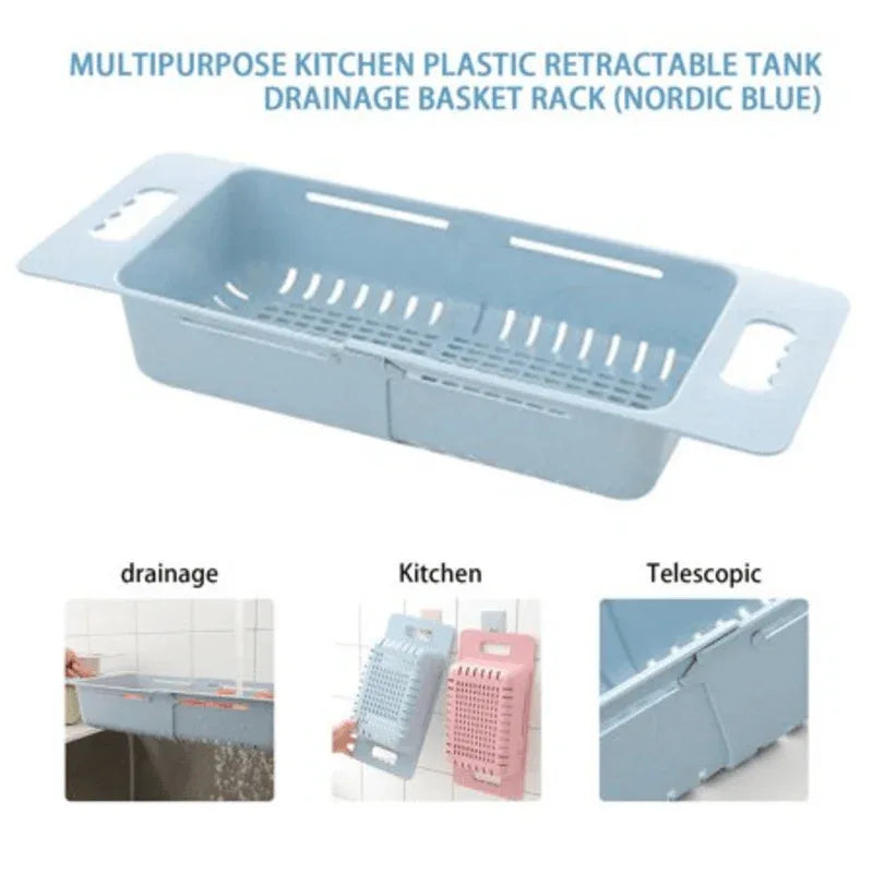 Adjustable length plastic sink drain basket - Prozone