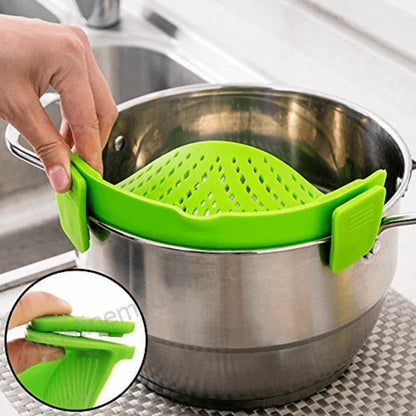 Kitchen gizmo snap strain strainer clip - Prozone