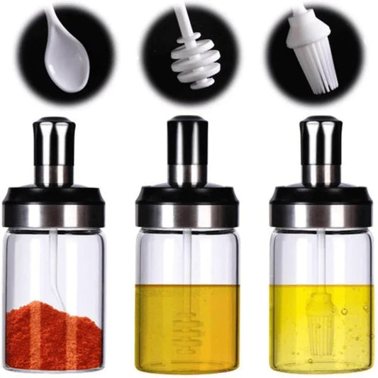 2pcs glass seasoning jar - Prozone