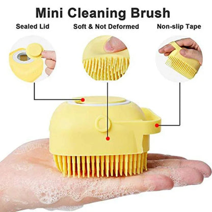 Silicone massage bath brush liquid soap dispenser - Prozone