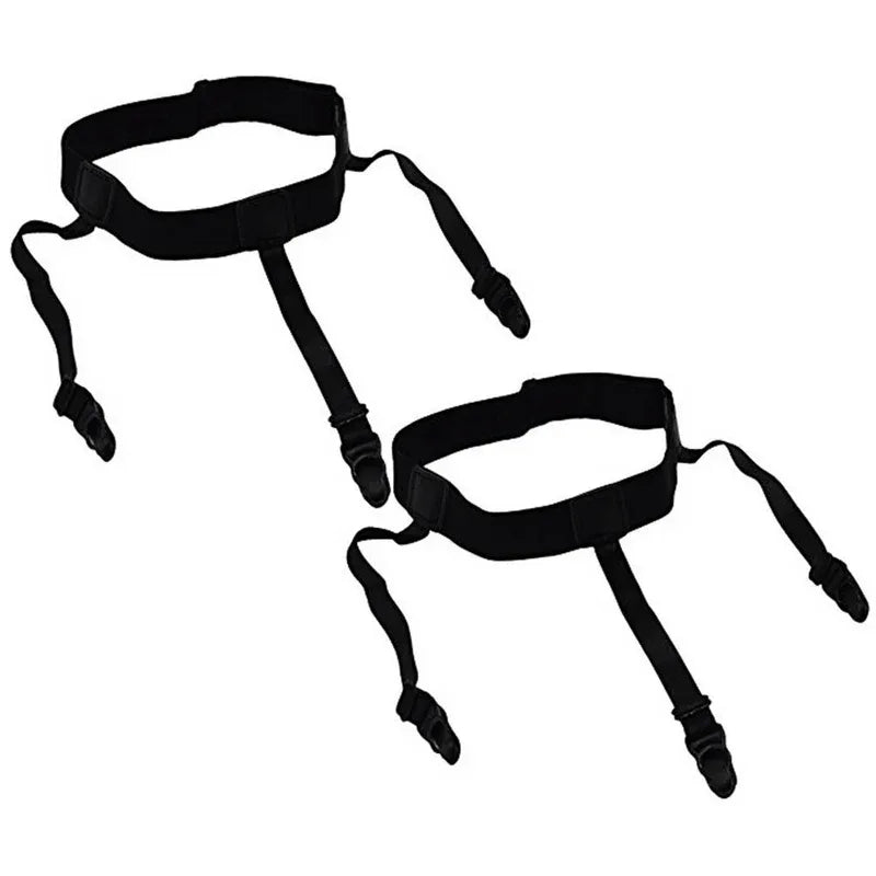 Men shirt stays belt with non-slip locking clips - Prozone