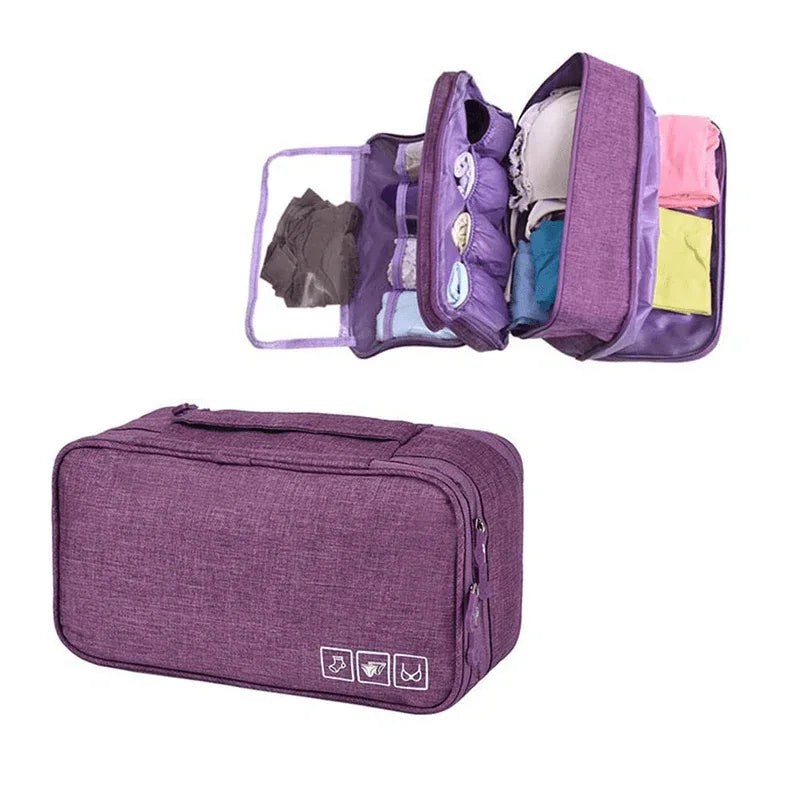 Triple layer travel underwear toiletry bag - Prozone