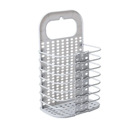 Foldable bathroom hanging mesh laundry basket - Prozone