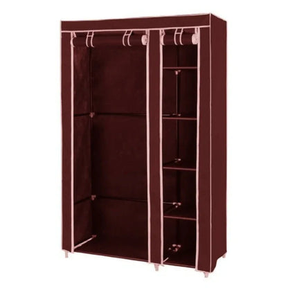 Collapsible cloth wardrobe (brown) - Prozone