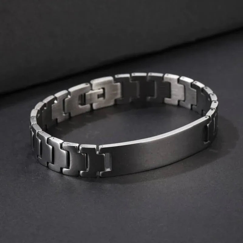 Stylish black metal bracelet unisex - Prozone