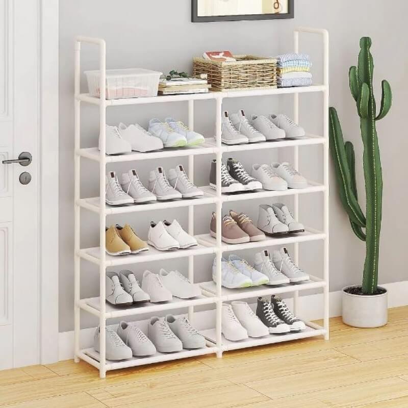 Metal double row shoe rack - 5 layer - Prozone