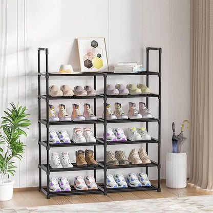 Metal double row shoe rack - 5 layer - Prozone