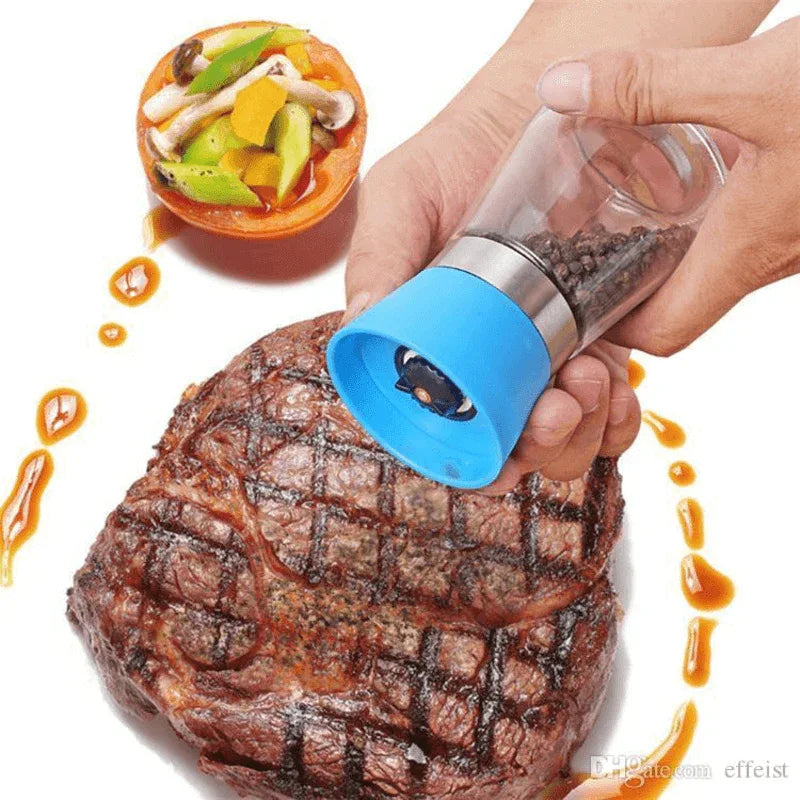 Manual glass bottle pepper spice salt grinder mill burnisher - Prozone