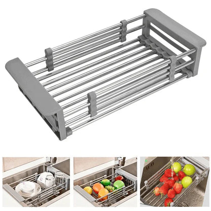 Expandable dish drying rack over sink - Prozone