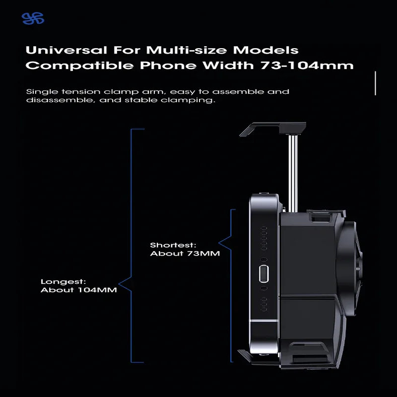 Portable dla3 mobile phone radiator cooling fan digital display - Prozone