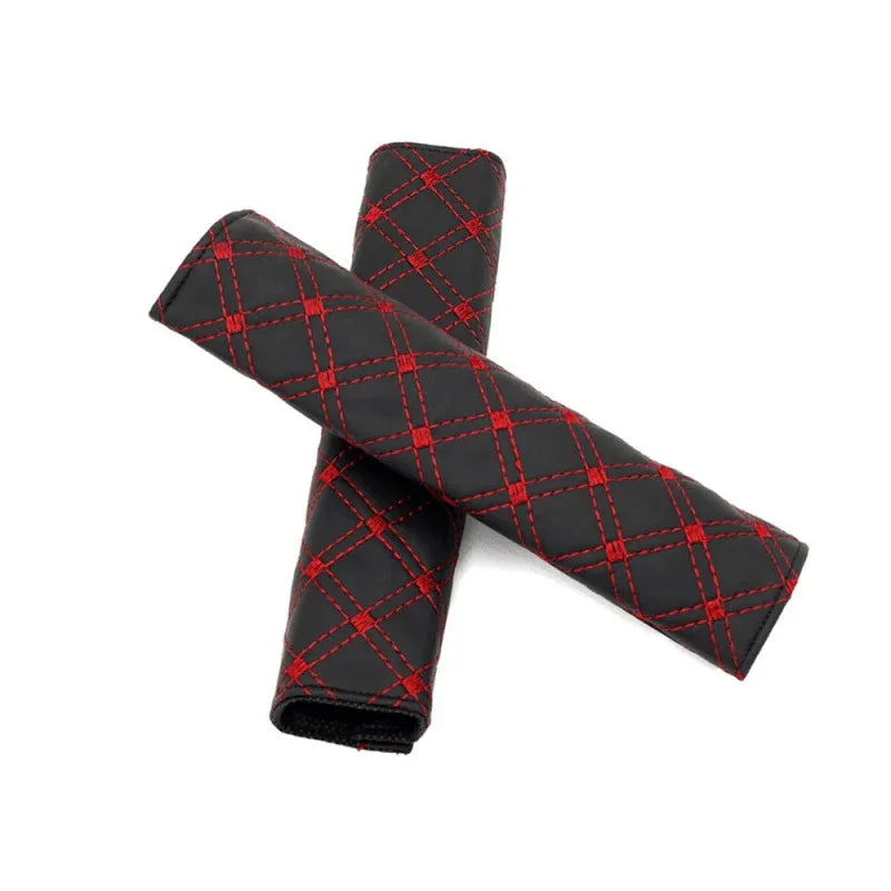 Universal seat belt cover red black - Prozone