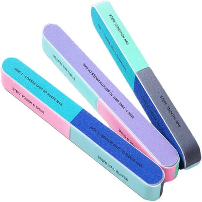 Pack of 3 finger nail files double sided manicure tools kit - Prozone