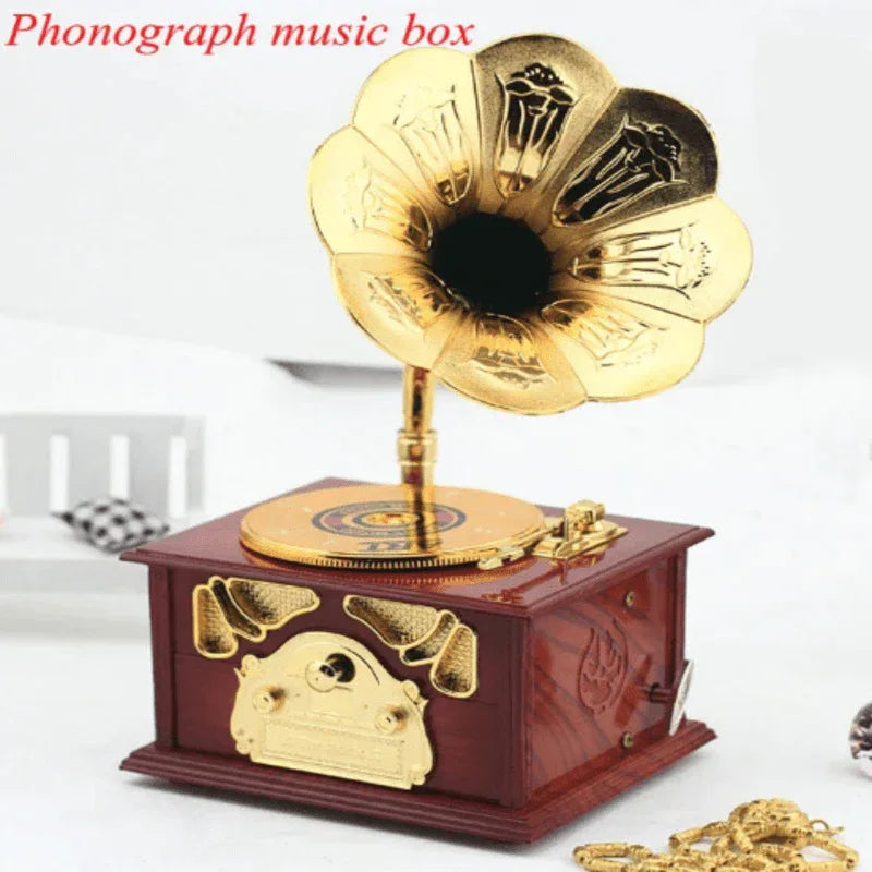 Gramophone style music storage box - Prozone