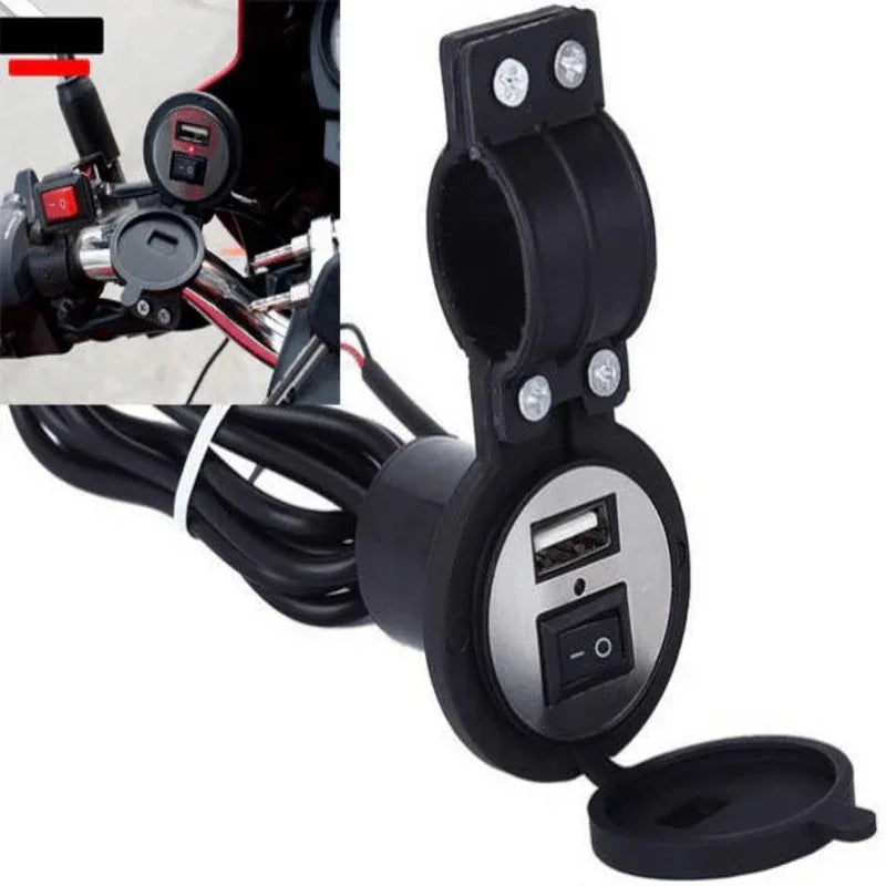 Motorcycle electric bicycle handlebar waterproof phone charger - Prozone