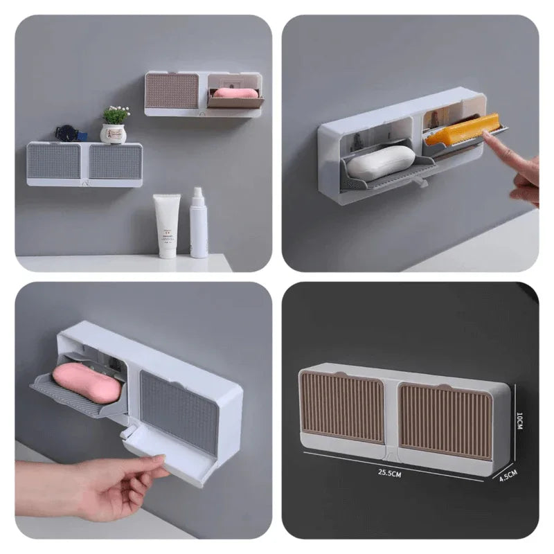 Wall mounted double sided soap box - Prozone