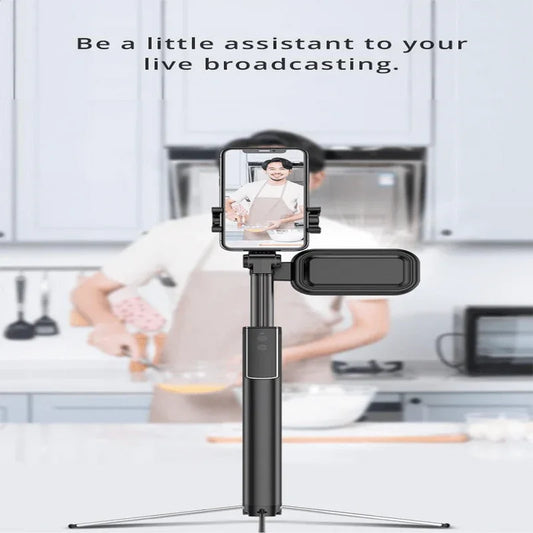 Portable metal selfie stick live support bluetooth remote control - Prozone