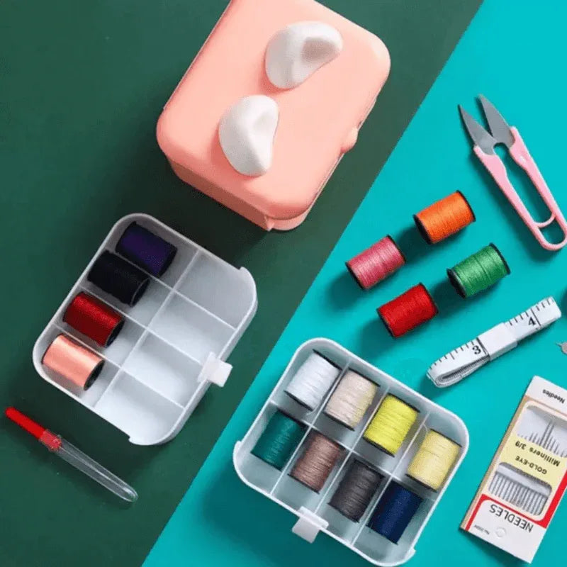 Portable sewing kit with multilayer storage box - Prozone