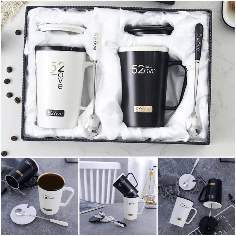 Black & white couple mug set - Prozone