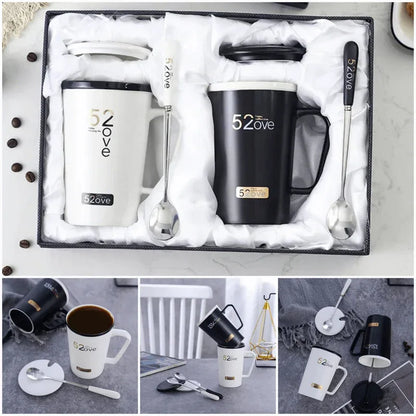 Black & white couple mug set - Prozone