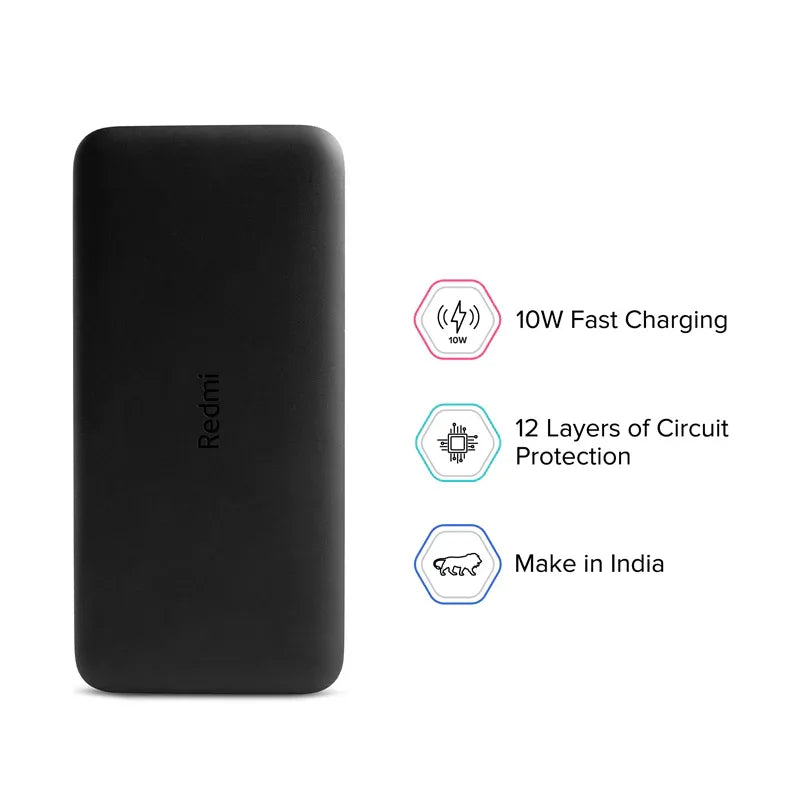 Redmi power bank 10000 mah black - Prozone