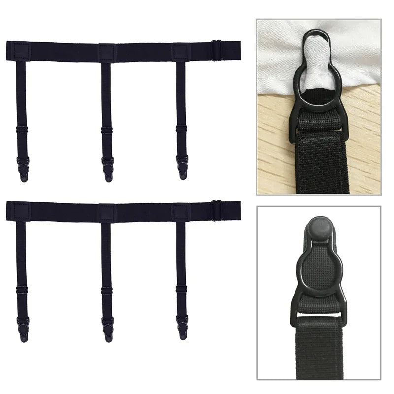 Men shirt stays belt with non-slip locking clips - Prozone