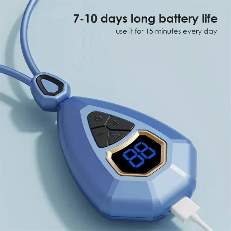 Smart neck massager ems pulse heating pendant - Prozone
