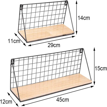 Wall hanging shelf set of 2 - Prozone
